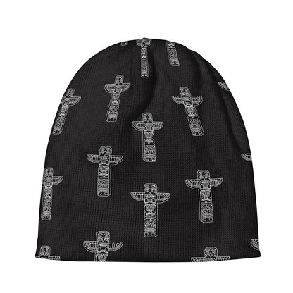 Tribal Totem Pattern Print Beanie