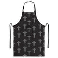 Tribal Totem Pattern Print Bib Apron With Pocket
