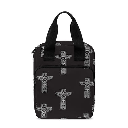 Tribal Totem Pattern Print Bible Tote Bag