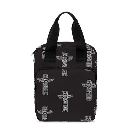 Tribal Totem Pattern Print Bible Tote Bag