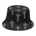 Tribal Totem Pattern Print Bucket Hat