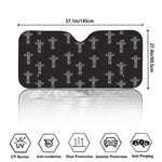 Tribal Totem Pattern Print Car Windshield Sun Shade