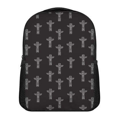 Tribal Totem Pattern Print Casual Backpack