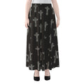 Tribal Totem Pattern Print Chiffon Maxi Skirt