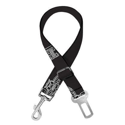 Tribal Totem Pattern Print Dog Seat Belt