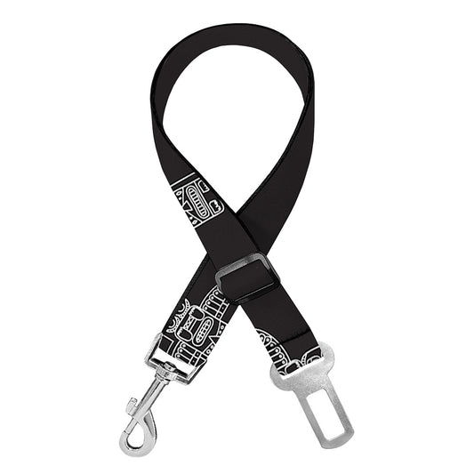 Tribal Totem Pattern Print Dog Seat Belt