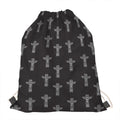 Tribal Totem Pattern Print Drawstring Bag