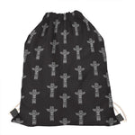 Tribal Totem Pattern Print Drawstring Bag