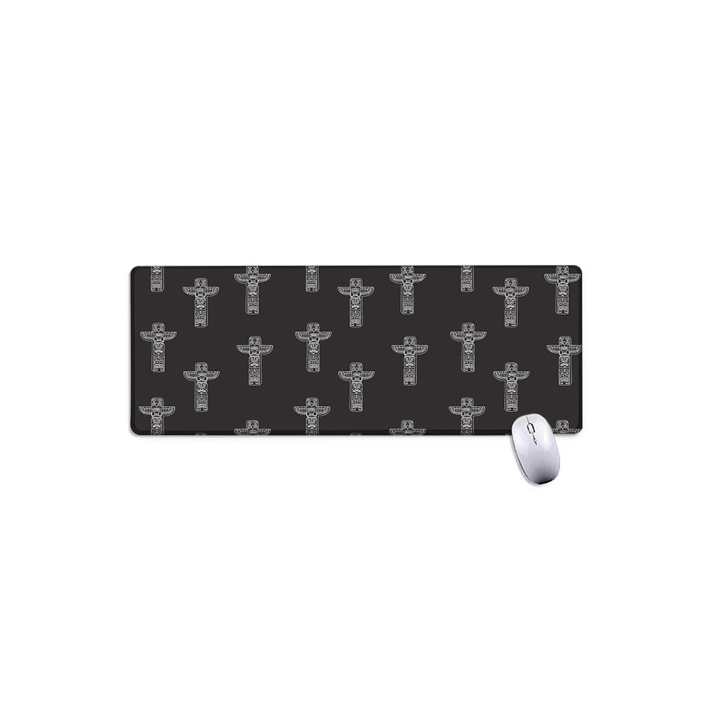 Tribal Totem Pattern Print Extended Mouse Pad