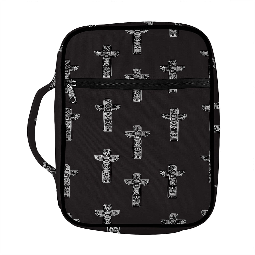 Tribal Totem Pattern Print Front Pocket Bible Bag