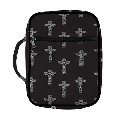 Tribal Totem Pattern Print Front Pocket Bible Bag