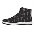 Tribal Totem Pattern Print High Top Leather Sneakers