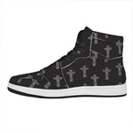 Tribal Totem Pattern Print High Top Leather Sneakers