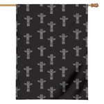 Tribal Totem Pattern Print House Flag