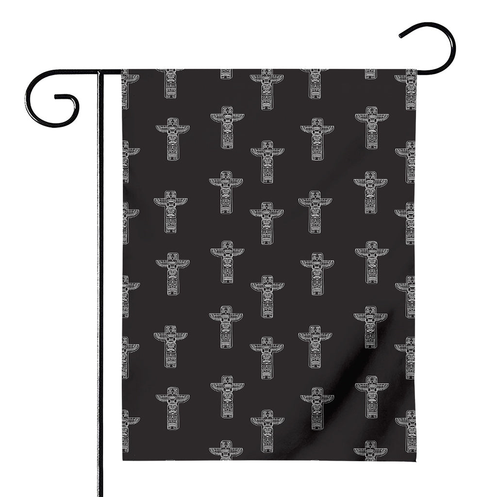 Tribal Totem Pattern Print House Flag