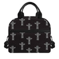 Tribal Totem Pattern Print Insulated Lunch Bag