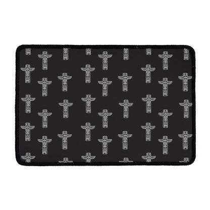 Tribal Totem Pattern Print Kitchen Mat