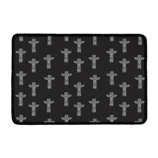 Tribal Totem Pattern Print Kitchen Mat