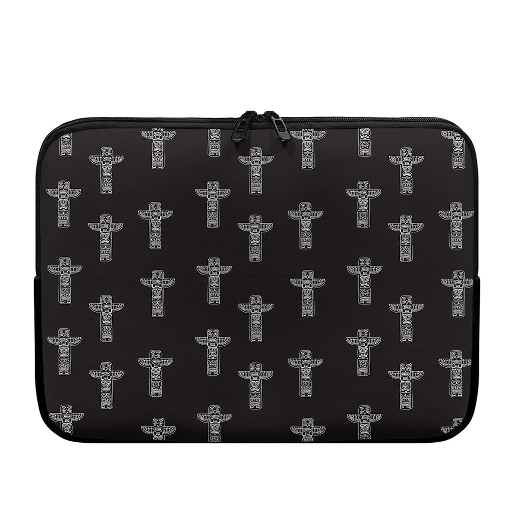 Tribal Totem Pattern Print Laptop Sleeve