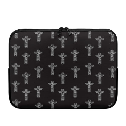 Tribal Totem Pattern Print Laptop Sleeve