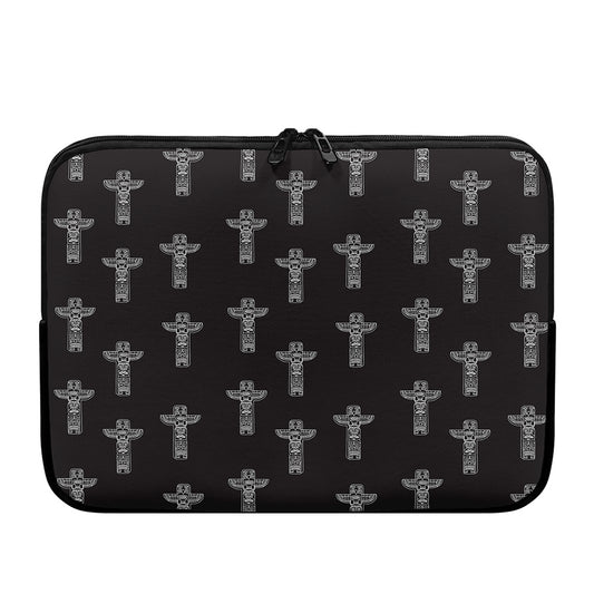 Tribal Totem Pattern Print Laptop Sleeve