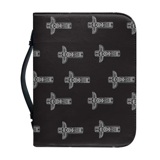 Tribal Totem Pattern Print Leather Bible Cover