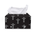 Tribal Totem Pattern Print Leather Tissue Box Cover