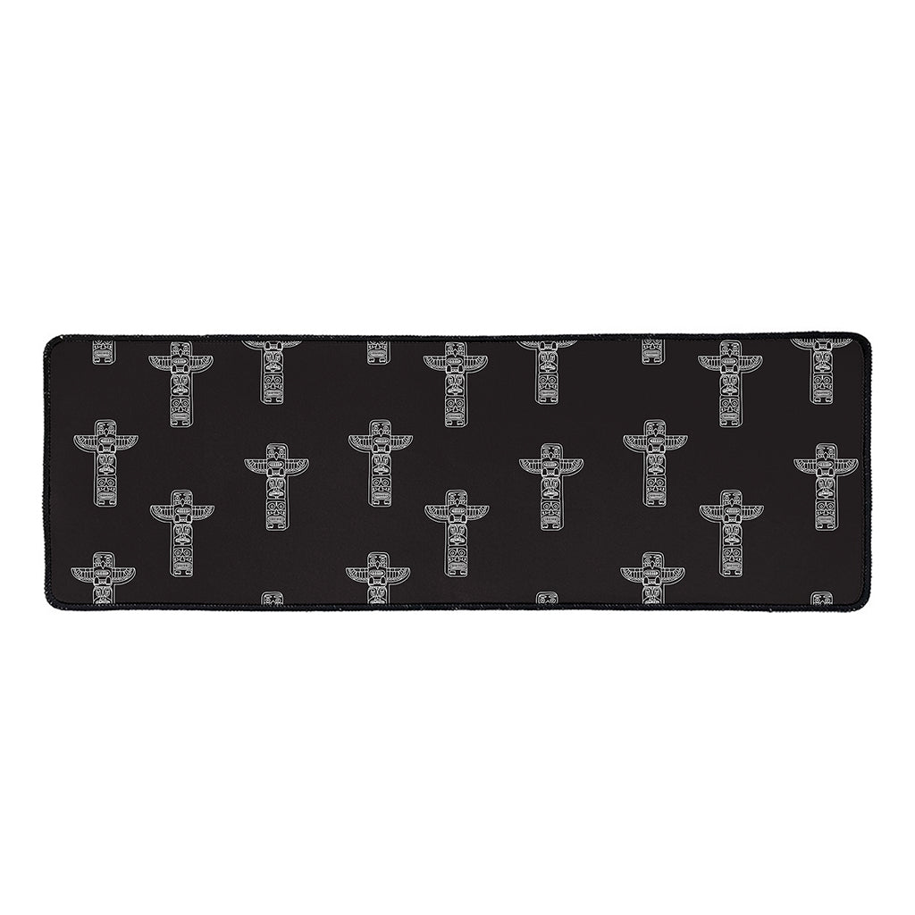 Tribal Totem Pattern Print Long Kitchen Mat