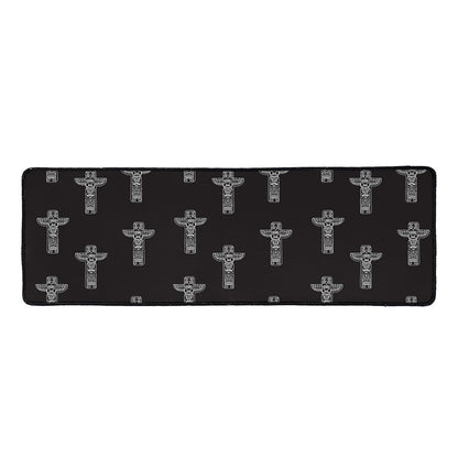 Tribal Totem Pattern Print Long Kitchen Mat