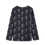 Tribal Totem Pattern Print Long Sleeve Short Coat