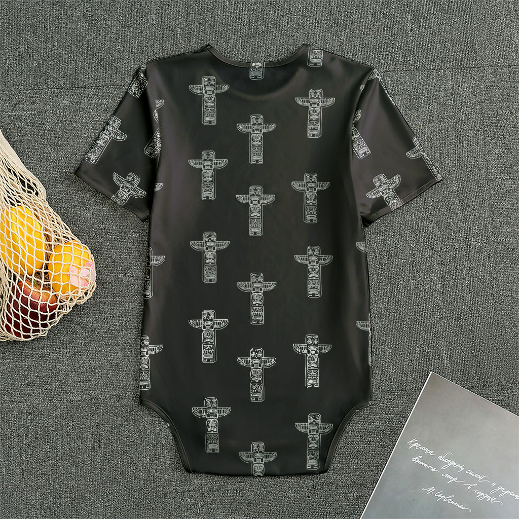 Tribal Totem Pattern Print Men's Bodysuit