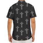 Tribal Totem Pattern Print Men's Deep V-Neck Shirt