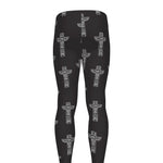 Tribal Totem Pattern Print Men's leggings