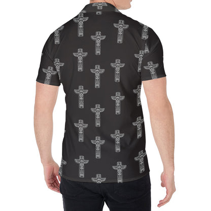 Tribal Totem Pattern Print Men's Shirt