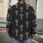 Tribal Totem Pattern Print Men's Shirt Jacket