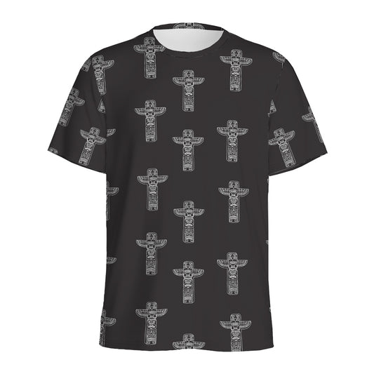 Tribal Totem Pattern Print Men's Sports T-Shirt