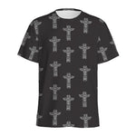 Tribal Totem Pattern Print Men's Sports T-Shirt