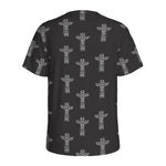 Tribal Totem Pattern Print Men's Sports T-Shirt