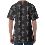 Tribal Totem Pattern Print Men's Velvet T-Shirt