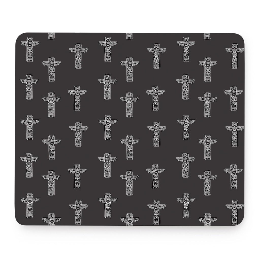 Tribal Totem Pattern Print Mouse Pad