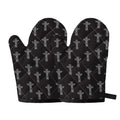 Tribal Totem Pattern Print Oven Mitts