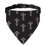 Tribal Totem Pattern Print Over The Collar Dog Bandana