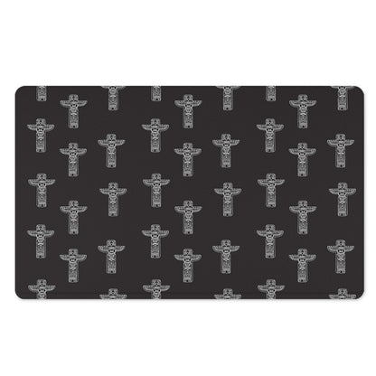 Tribal Totem Pattern Print Polyester Doormat
