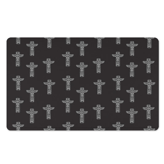 Tribal Totem Pattern Print Polyester Doormat