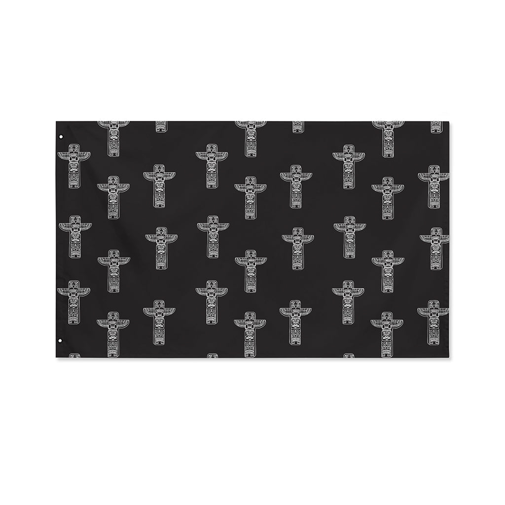 Tribal Totem Pattern Print Polyester Flag