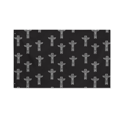 Tribal Totem Pattern Print Polyester Flag