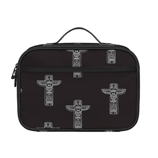 Tribal Totem Pattern Print Portable Lunch Bag
