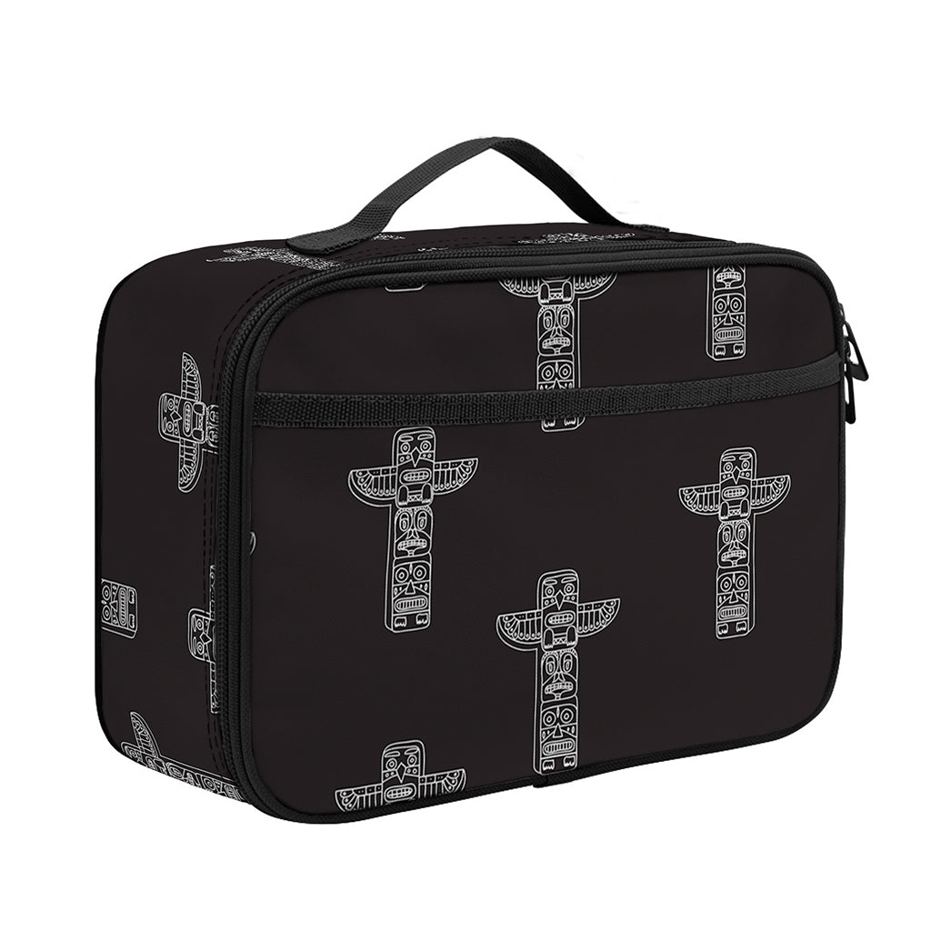 Tribal Totem Pattern Print Portable Lunch Bag