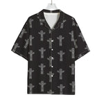 Tribal Totem Pattern Print Rayon Hawaiian Shirt