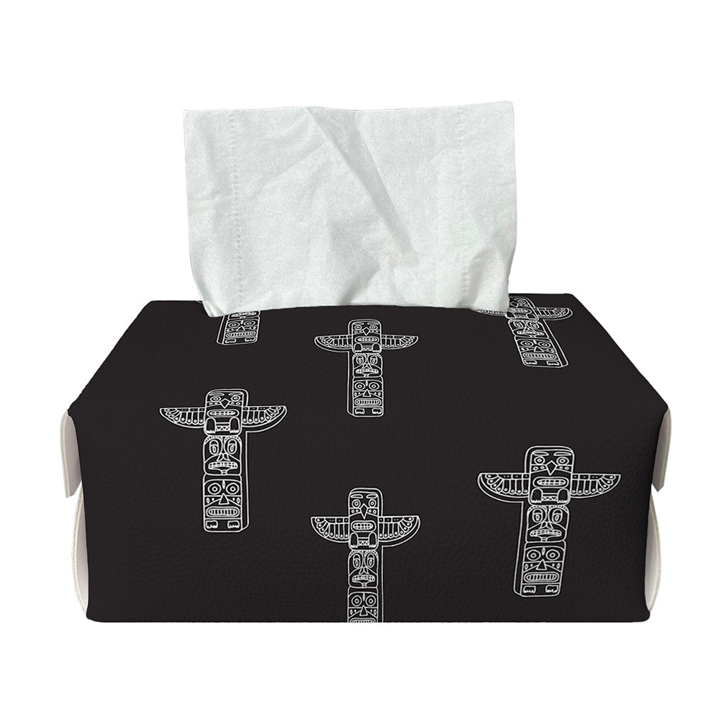 Tribal Totem Pattern Print Rectangle Tissue Box Cover